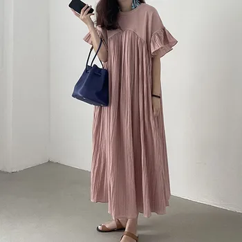 Южнокорейское французское платье с драпировкой Touch Feifei Wind Sleeve от French Light Ripe из сплайсинга Feifei Wind Sleeve от южнокорейского бренда