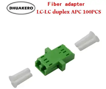 бесплатная доставка AB34D LC-LC 100шт APC duplex SM mode Волоконно-оптический соединитель фланцевый соединитель адаптер