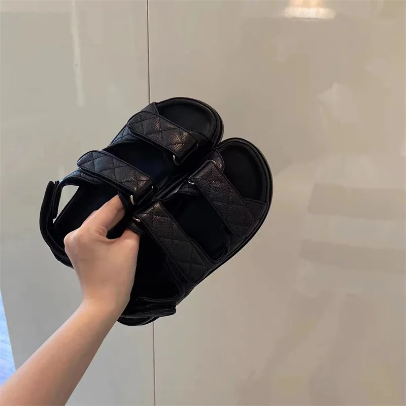 Наклейки Женская Обувь Черные Спортивные Сандалии на среднем Каблуке С ремешком сзади Zapatos De Mujer И Пряжкой Chaussure Solid Femme Sandalias 0