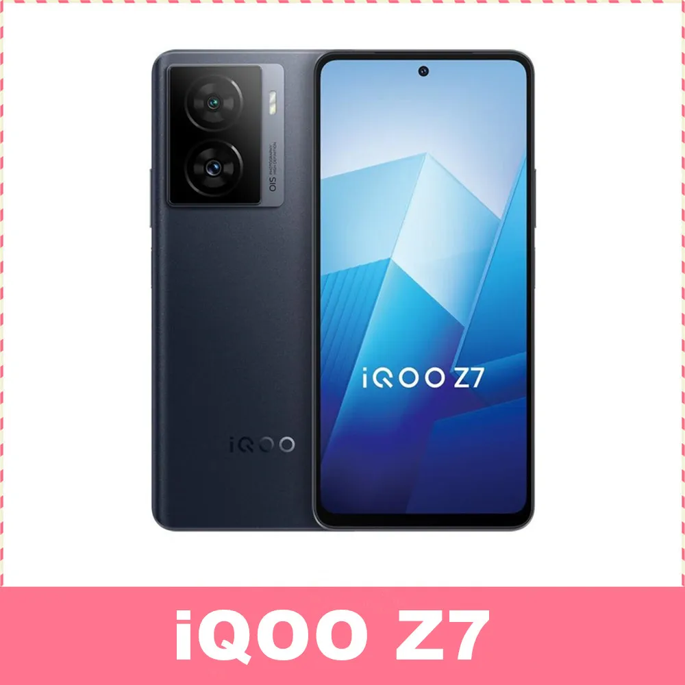 Смартфон IQOO Z7 5G 6,64 дюйма 120 Гц 2388 × 1080 Восьмиядерный процессор Snapdragon 782G 64-Мегапиксельная Камера 5000 мАч 120 Вт Зарядное Устройство NFC 0