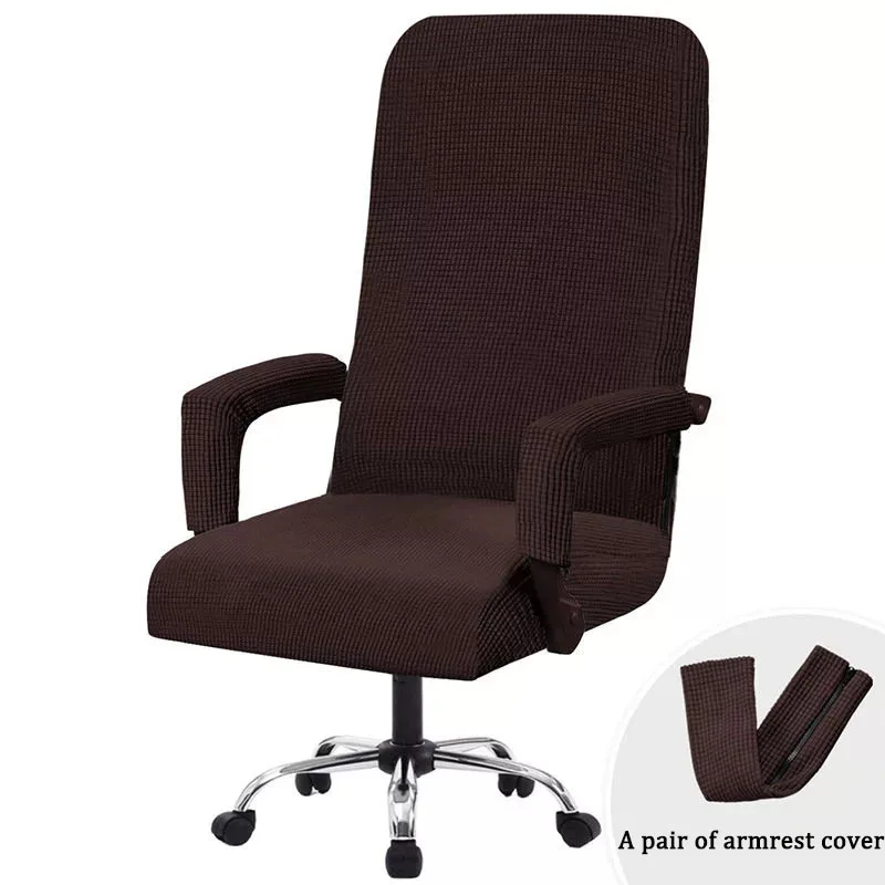 3 шт. /компл. Эластичный чехол для офисного компьютерного кресла, современный вращающийся чехол для кресла Boss, съемный с подлокотниками 1