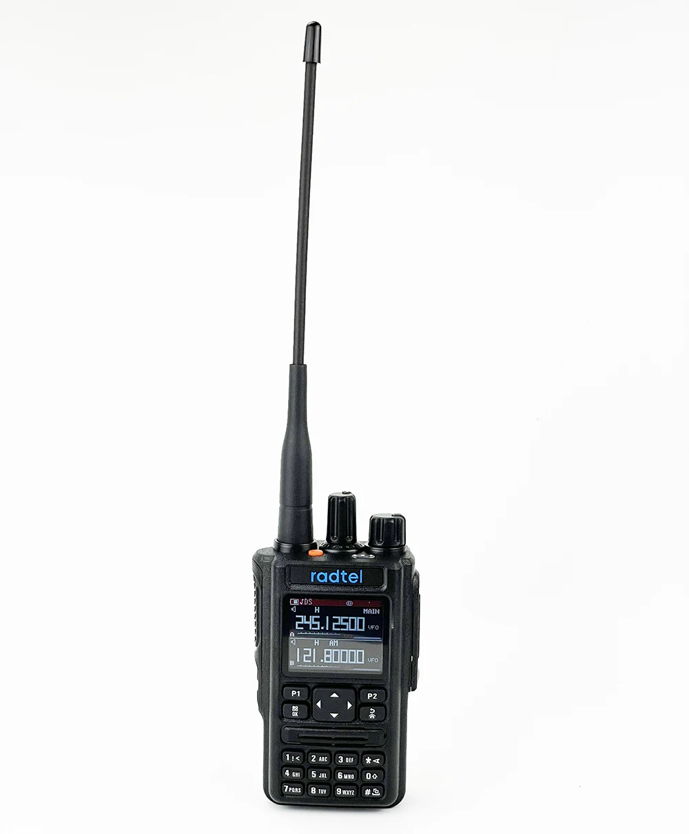 Radtel RT-490 GPS Blutooth APP Любительская Ветчина Двухстороннее Радио 256CH Air Band Walkie Talkie USB-C VOX SOS ЖК-полицейский Сканер Авиационный 1