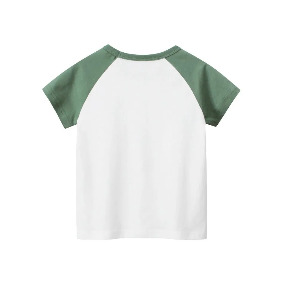 Детская одежда, Летняя футболка с динозавром Для мальчиков и девочек, Повседневные топы для детей 2-8 лет, Детские Мягкие Хлопковые футболки, Комфортные Футболки с коротким рукавом 2