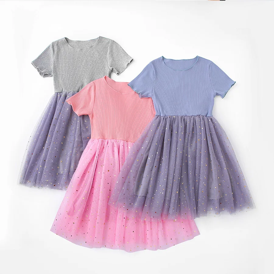 Детские повседневные платья Vestidos, летние платья-пачки для вечеринки по случаю дня рождения, детское платье с блестками для девочек от 3 до 11 лет, одежда для маленьких девочек Todder 2