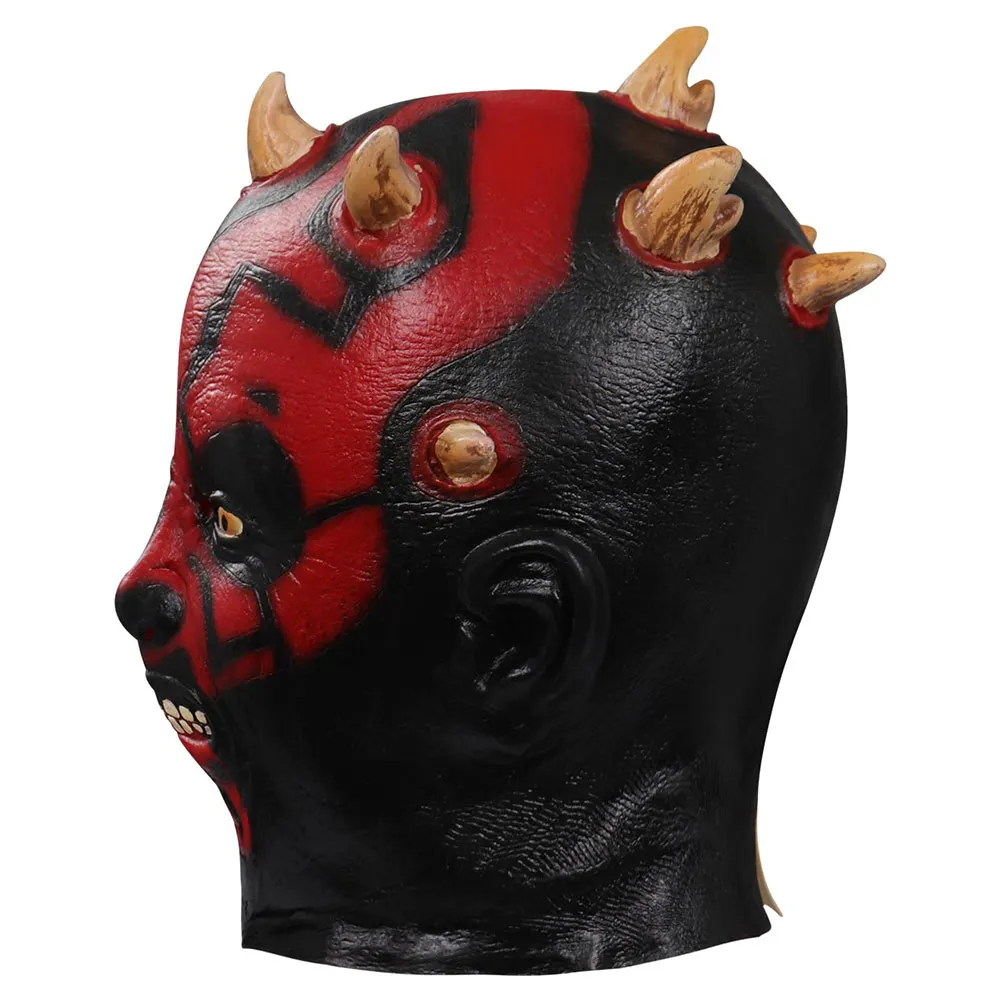 Маска Дарта Мола Косплей Латексные маски Шлем Маскарадный костюм для вечеринки в честь Хэллоуина Реквизит для взрослых Rolepaly 2