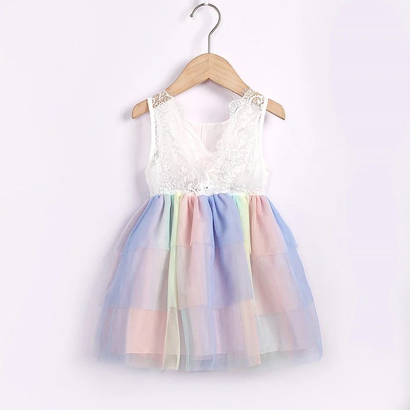FOCUSNORM/ летнее милое детское платье для девочек, одежда, Пасхальный кролик, кружевной сарафан в стиле пэчворк с блестками, многослойный сарафан в стиле пэчворк 3