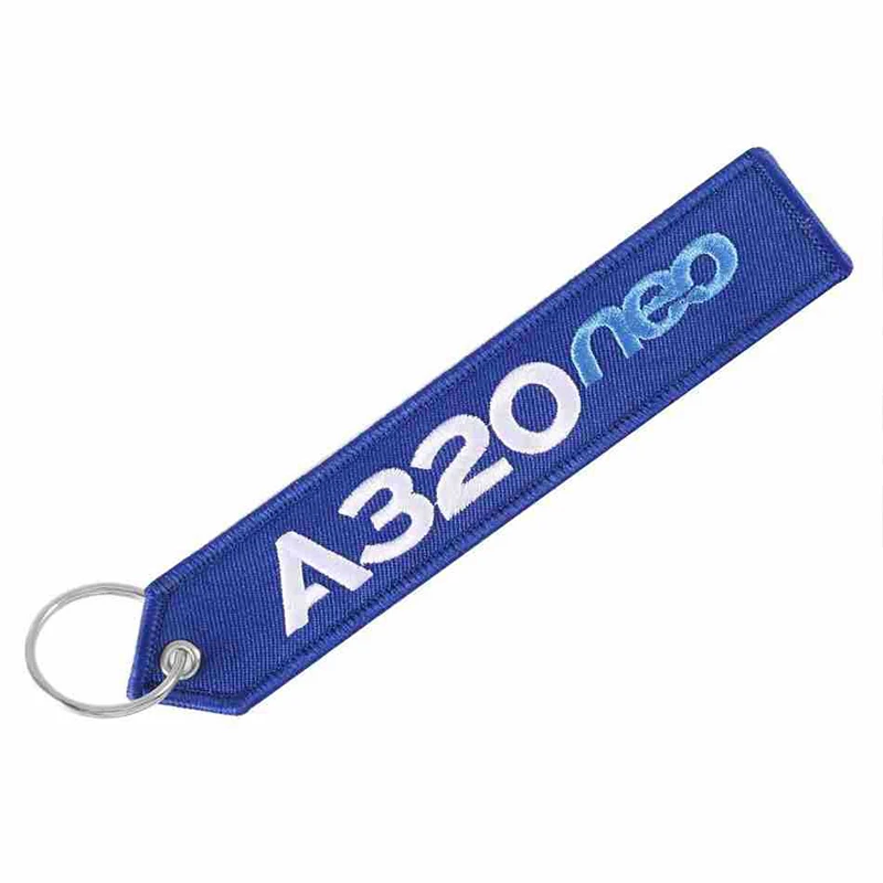 Брелок для ключей AIRBUS A320 с двусторонней вышитой подвеской на спине, Новый дизайн, Ювелирные изделия, Подарки Оптом 3