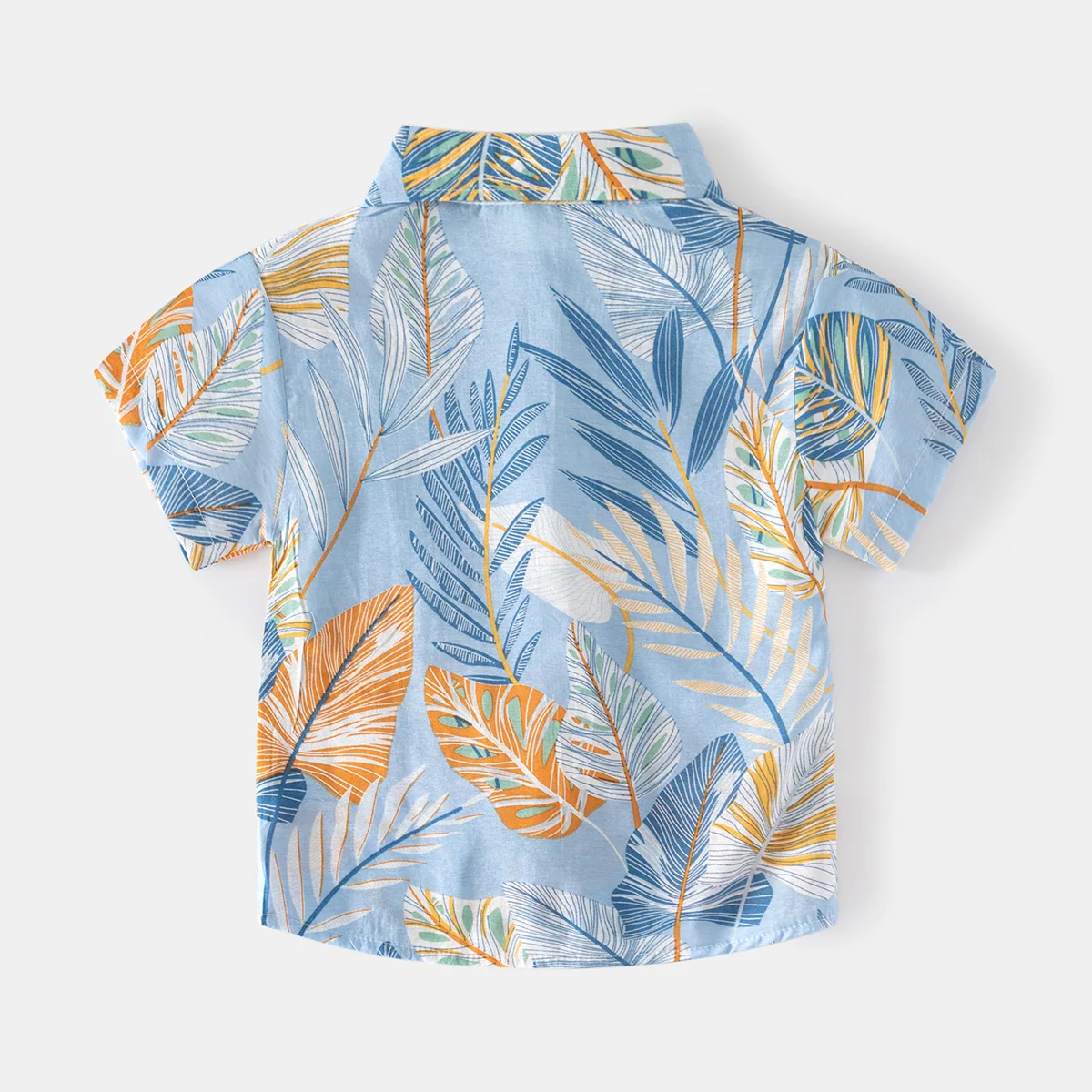 Летние Рубашки Для мальчиков 2023 года, Новая Модная Рубашка Поло С Коротким рукавом Для мальчиков в Пляжном Курортном Стиле, Школьная Детская Модная Рубашка С Рисунком 3
