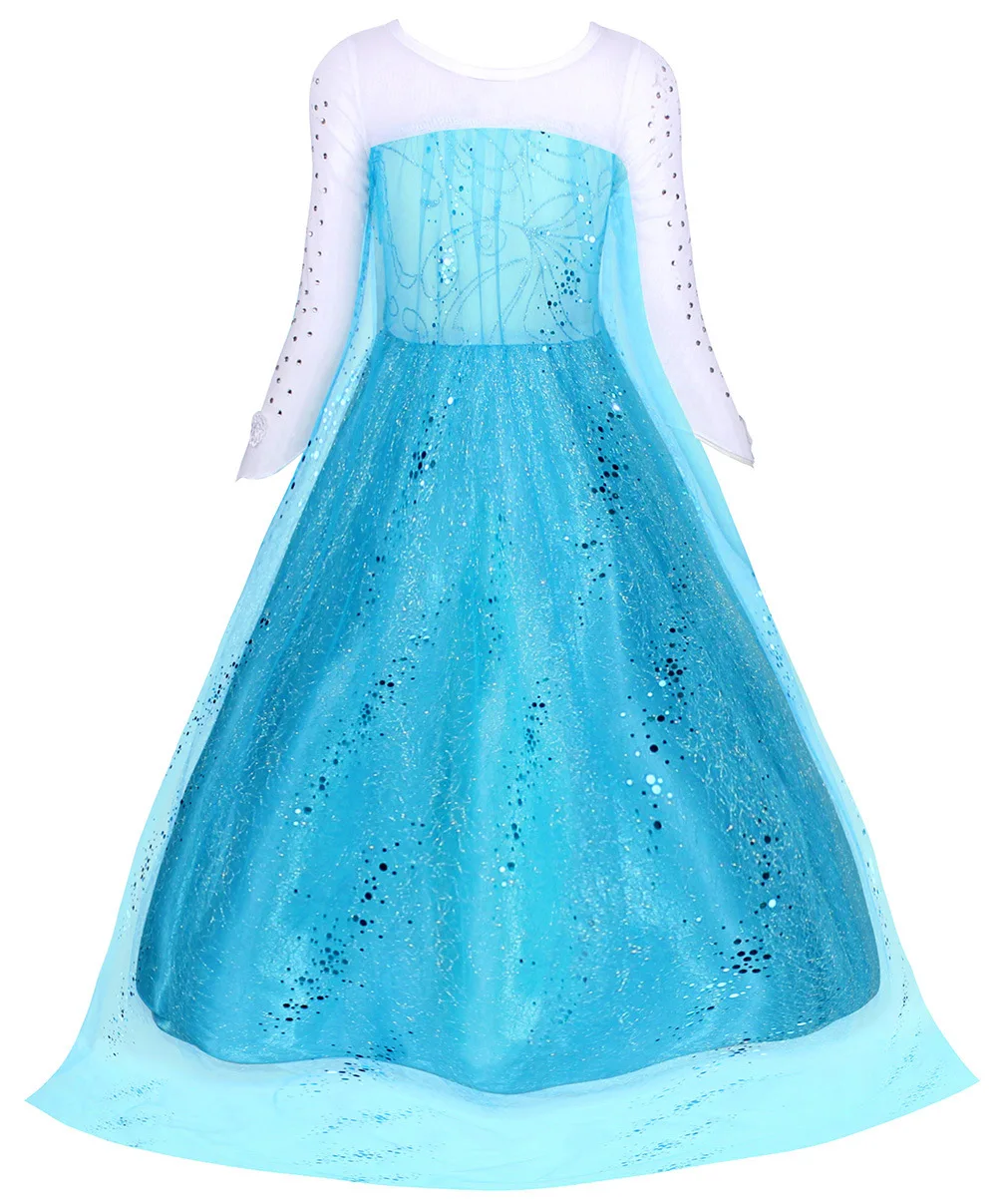 KEAIYOUHUO Платье принцессы для девочек 3-10 лет, костюм для косплея, блестки, Детские роскошные вечерние платья, подарок детям на День Рождения, бальные платья 4