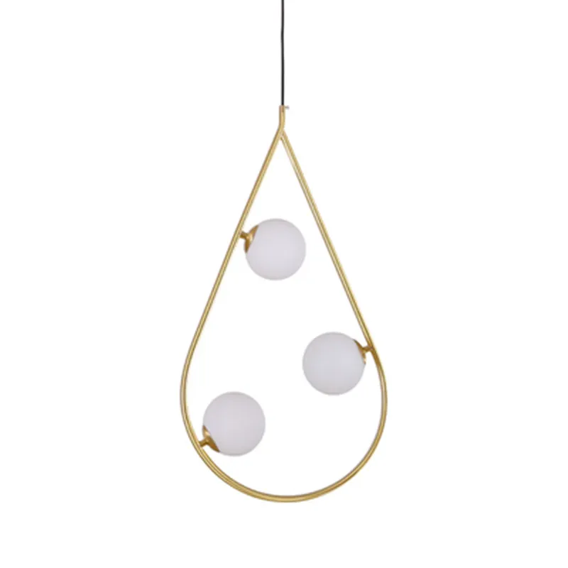 Подвесной светильник с нордическим жемчугом, ретро минималистичный дизайн подвесного светильника irongold для освещения кафе, кухни, столовой, стеклянный шар-лампа 4