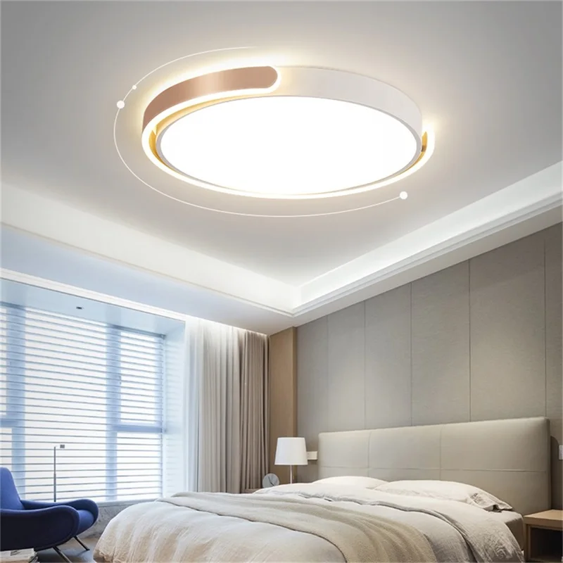 Потолочный светильник ANITA Nordic, современные золотые круглые лампы, простые светильники, светодиодные дома для гостиной 4
