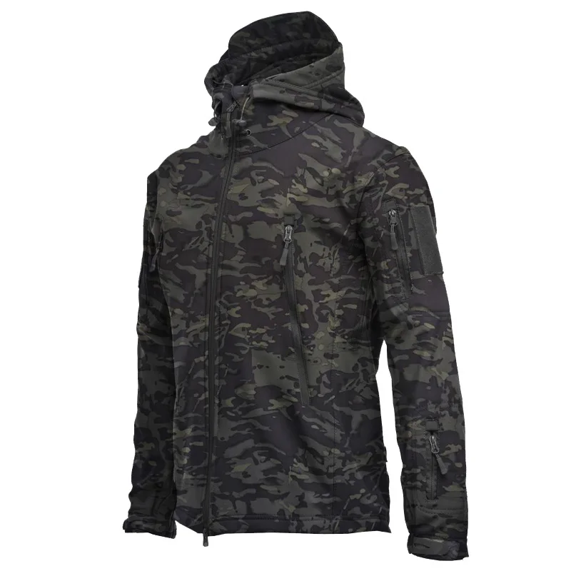 Военная форма, Тактические боевые многокамерные куртки, Камуфляжная Охотничья одежда, Рабочая одежда, куртка, мужская Тактическая куртка для рыбалки 5