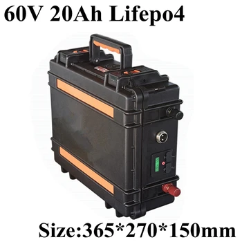 100% Аккумуляторная батарея LiFePO4 60V 20AH, Литиевая батарея электрического велосипеда-скутера мощностью 1500 Вт + BMS + Зарядное устройство, Бесплатная Доставка 75V 20S