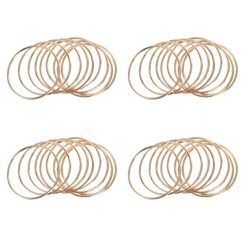 40 Упаковок 3-дюймовых золотых металлических колец-ловцов снов, обручи, кольцо макраме для Ловцов снов и поделок