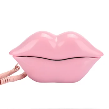 Домашний телефон для губ В европейском стиле Модная форма губ Настольный Стационарный телефон домашний телефон telefono fijo