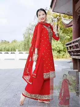 Женская одежда для выступлений в Индии, Непале, Пакистане, повседневная этническая одежда в экзотическом стиле
