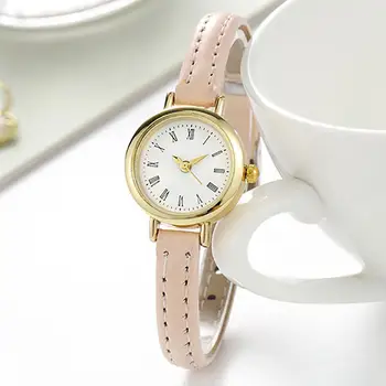 Женские часы С точным тонким ремешком, изящный винтажный ультрамалый циферблат, украшение из сплава, кварцевые часы в академическом стиле, аксессуар для одежды.