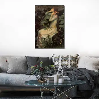 Картина маслом Портрет Офелии Джон Уильям Уотерхаус ручная роспись высокого качества