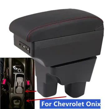 Коробка для подлокотника Chevrolet Onix Коробка для автомобильного подлокотника Chevrolet Onix Центральный Ящик для хранения Дооснащение интерьера Автомобильными Аксессуарами USB