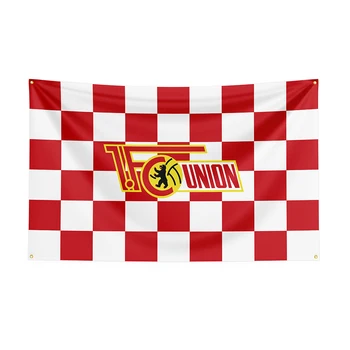 Флаг FC Union Berlin размером 3x5, спортивный баннер с принтом из полиэстера для декора 1
