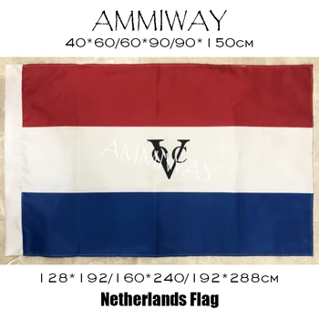 Флаги и баннеры Голландской Ост-Индской компании AMMEWAY Нидерланды, полиэфирные голландские одно- или двухсторонние внутренние и наружные флаги