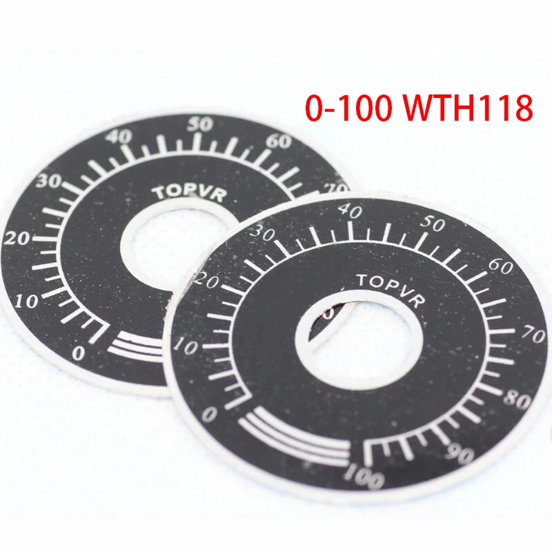 10 шт./ЛОТ 0-100 WTH118 ручка потенциометра шкала цифровые весы могут быть оснащены WX112 TOPVR 0