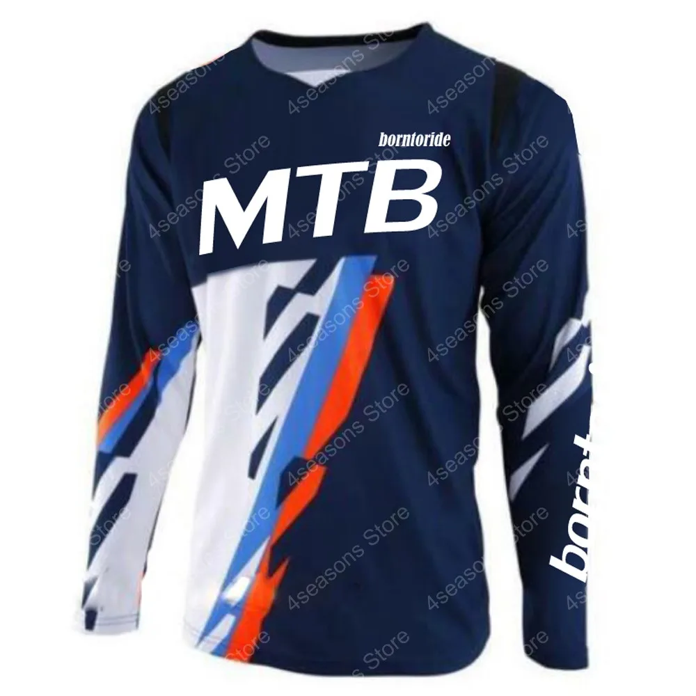 Новая футболка для мотокросса DH MX для скоростного спуска Футболка для мотокросса MX для скоростного спуска Спортивная одежда для верховой езды 2