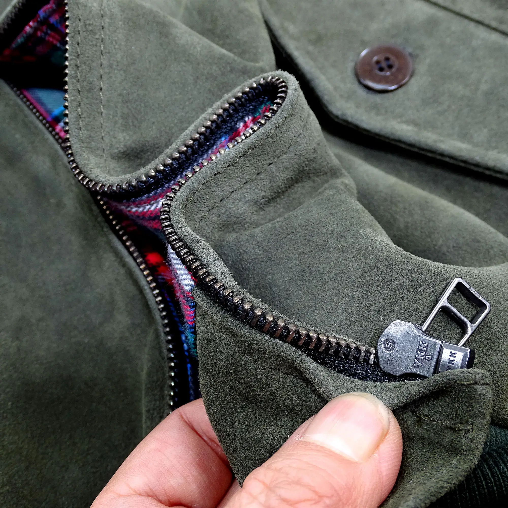 Мужская замшевая куртка G9 с воротником-стойкой из воловьей кожи свободного покроя, классическая винтажная одежда в английском стиле 3