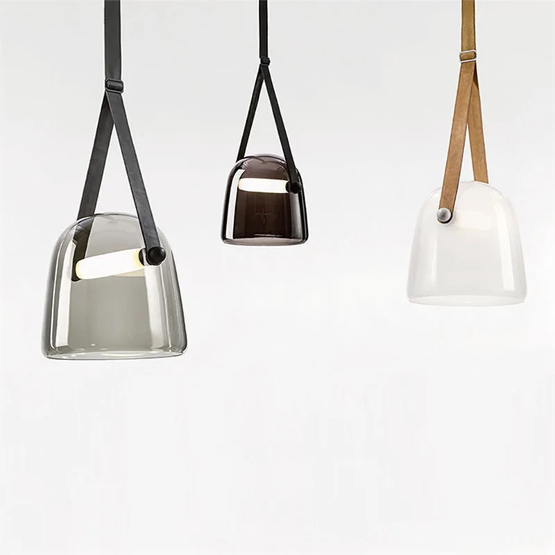 Креативный подвесной светильник SAMAN, современные ремни, светодиодные лампы, светильники для домашней декоративной столовой 4