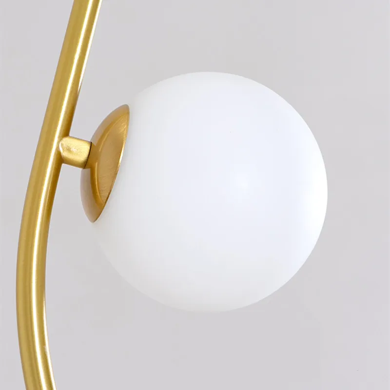 Подвесной светильник с нордическим жемчугом, ретро минималистичный дизайн подвесного светильника irongold для освещения кафе, кухни, столовой, стеклянный шар-лампа 5